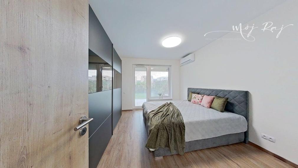 REZERVOVANÉ-✨ Štýlový 2-izbový byt so záhradou v top lokalite Bory Nový Dvor!