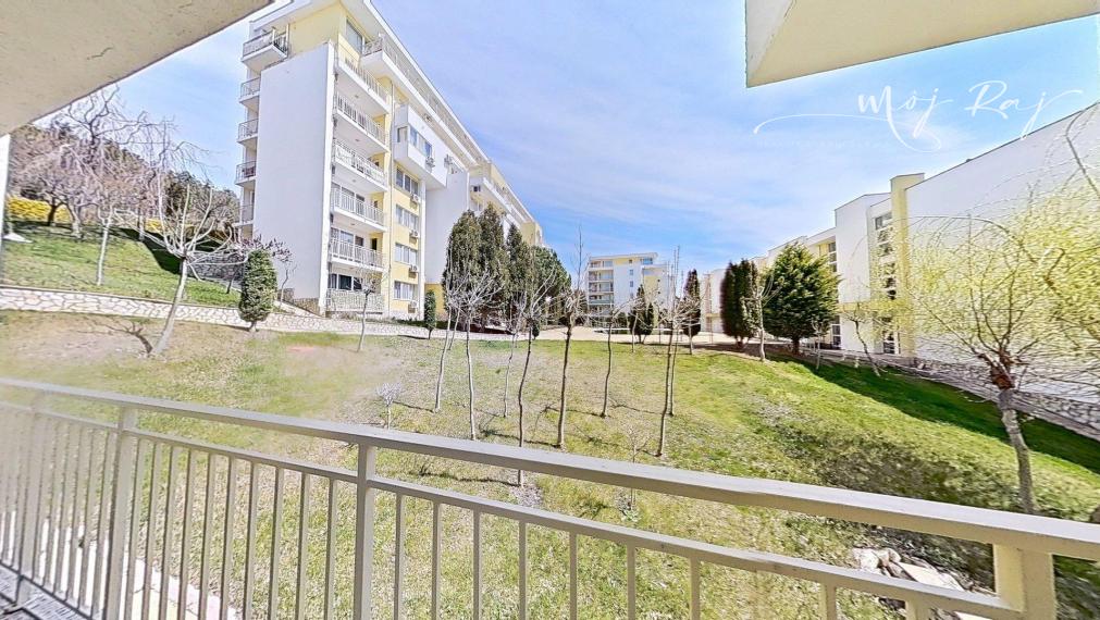 🏖️ 2-izb. apartmán s terasou – Crown Fort Club, Grand Resort, Sveti Vlas, Bulharsko