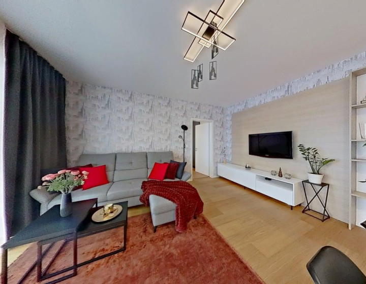 🌅 Štýlový 2-izb. byt s výhľadmi, balkónom a garážou – rezortné bývanie Čerešne